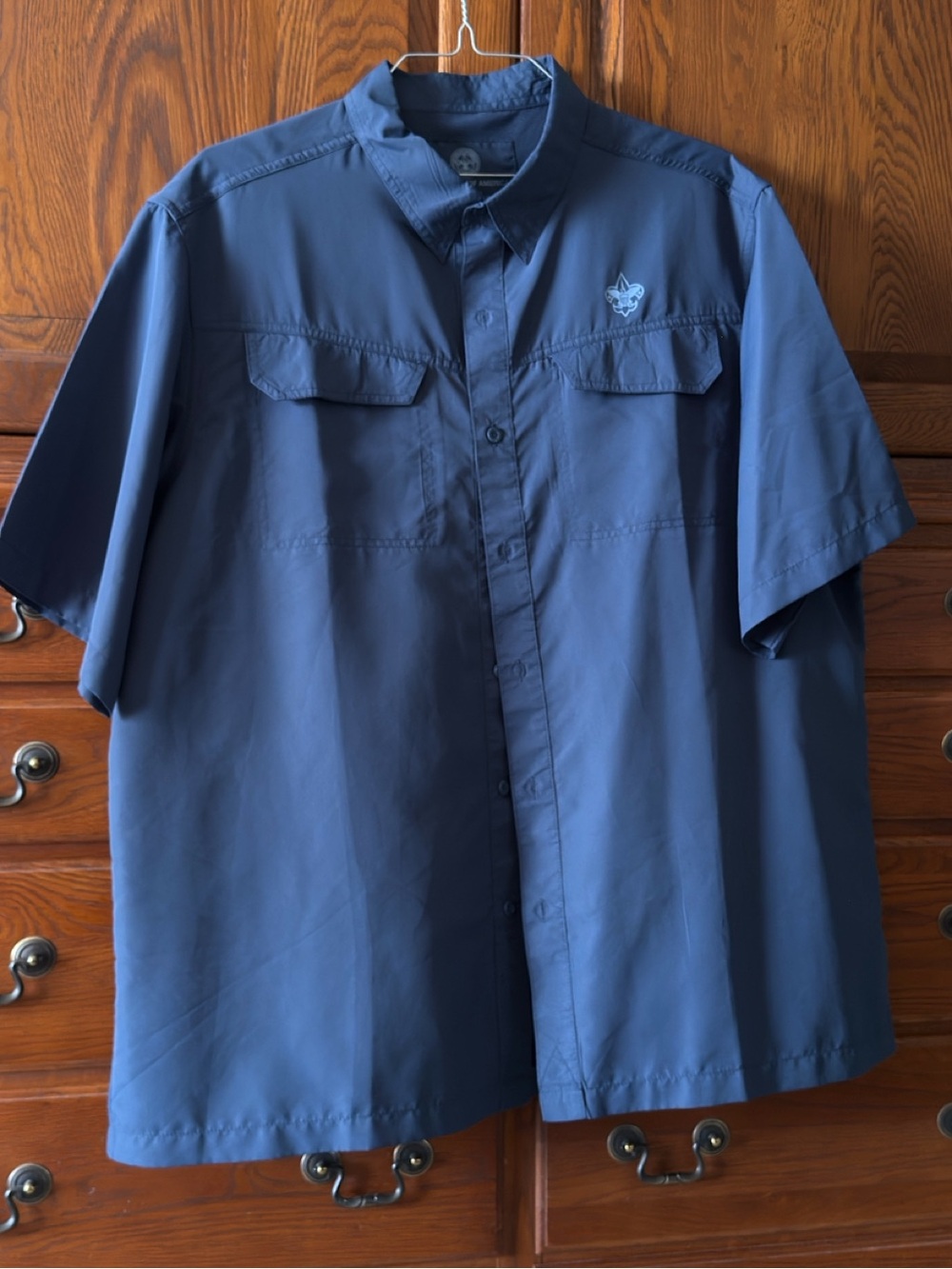 Boy Scouts Men's Short Sleeve Navy Performance Shirt